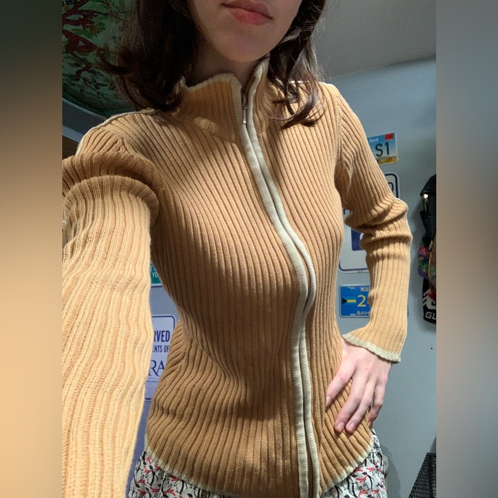 Tight fitted zip up